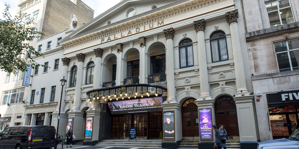 The auditorium of the London Palladium theatre